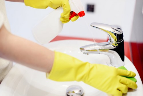 Professional Southgate carpet cleaners restoring a living room carpet