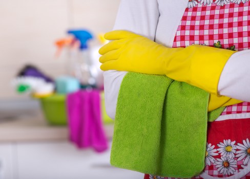 Professional carpet cleaner in Southgate preparing a living room carpet for cleaning